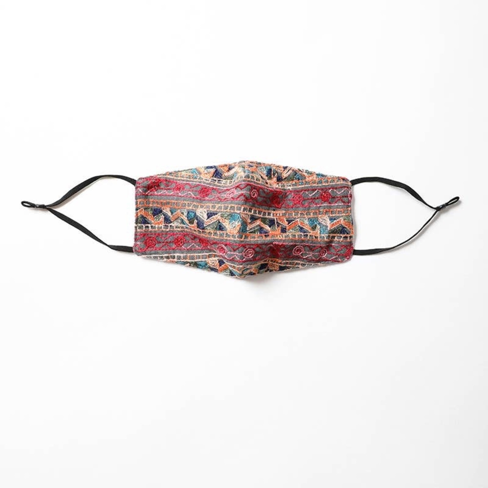 Abstract Pattern Embroidered Face Mask - Picture 4 of 6